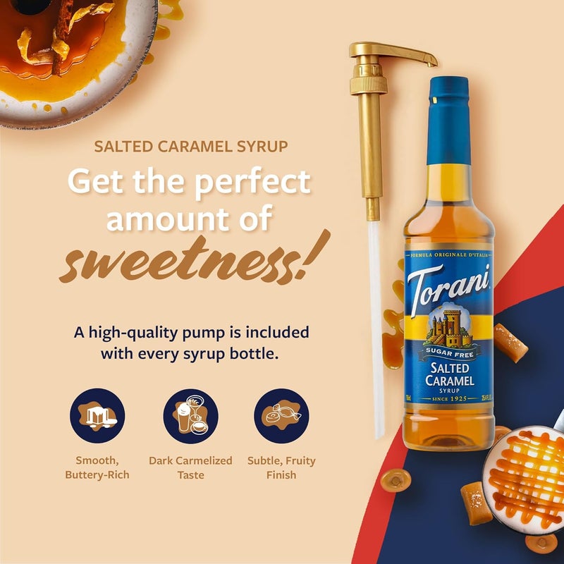 Torani Sugar Free Salted Caramel Syrup - Image 2